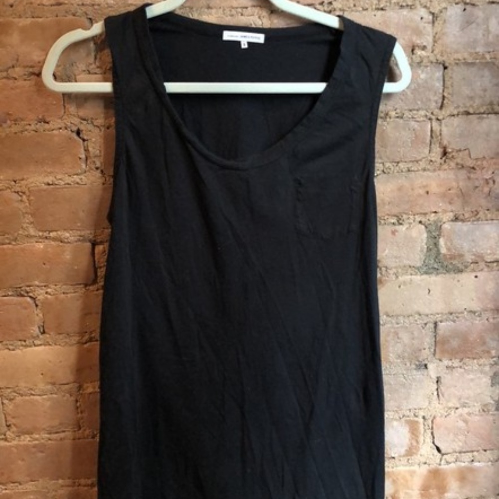 Tank with inside out pocket